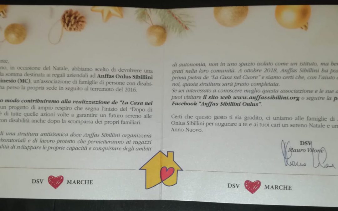 Il gesto di solidarietà di DSV