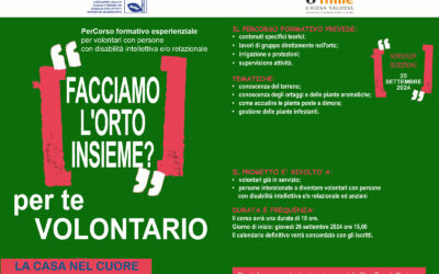 Facciamo l’orto insieme? Nuovo percorso formativo per volontari